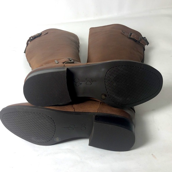 Jessica Simpson Rinne 2 Tall Boots Bourbon New - Picture 5 of 8